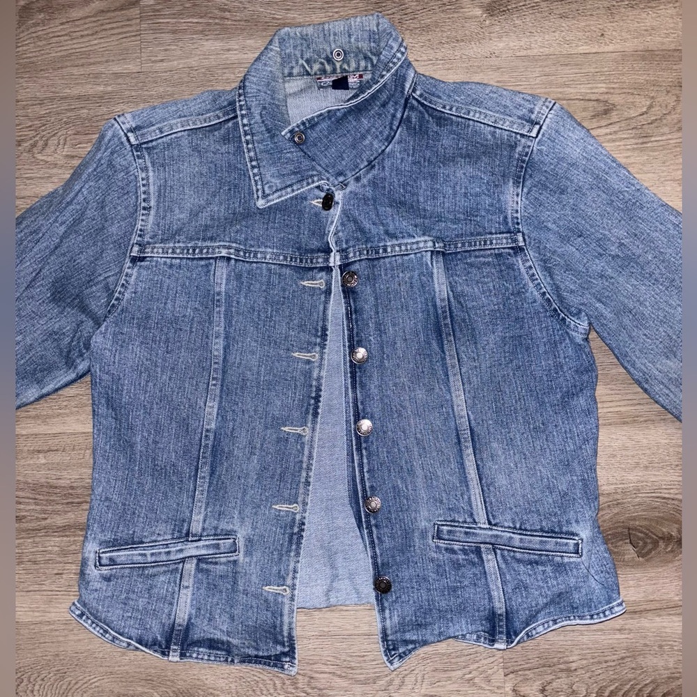 Old School Vintage Blue Denim Jacket - Picture 5 of 6